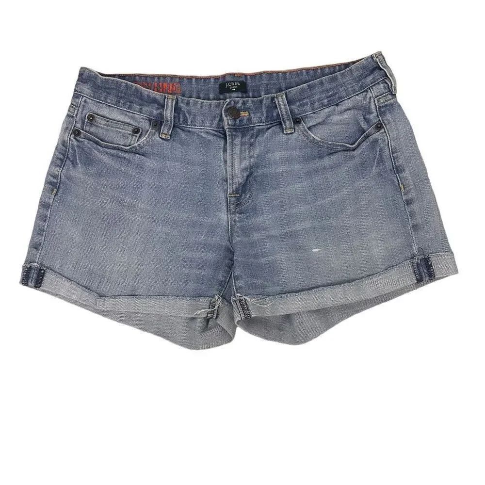 J. Crew Women's Hipslung Denim Shorts Jorts size 4